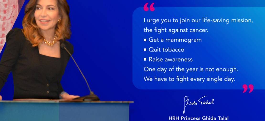 HRH Princess Ghida Talal Launches “Keeping Up with the Challenge?” Campaign on World Cancer Day
