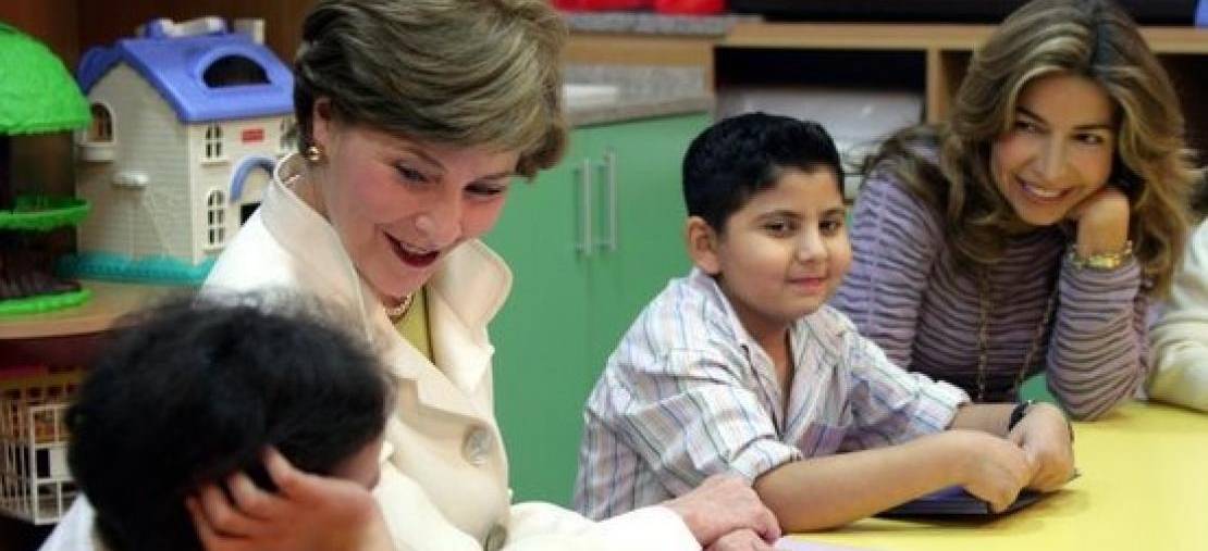 Laura Bush Visits KHCC