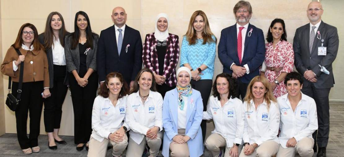 Princess Ghida Talal Receives Spanish Delegation from the Life Challenge Program “Pelayo Vida Challenge”