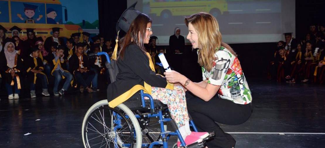 سمو الأميرة غيداء طلال تخرج 150 طالباً من مرضى مركز الحسين للسرطان